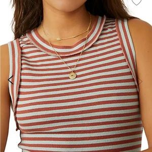 NEW Free People striped jersey tank top